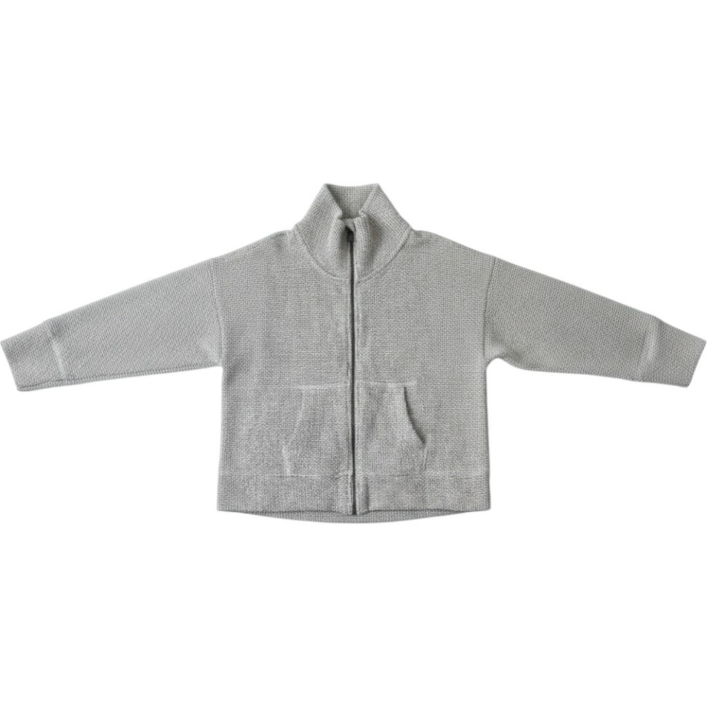 Sweaty Betty Restore Boucle Zip Through Jacket Grey Sz Medium Oversized Boxy fit - Picture 3 of 9
